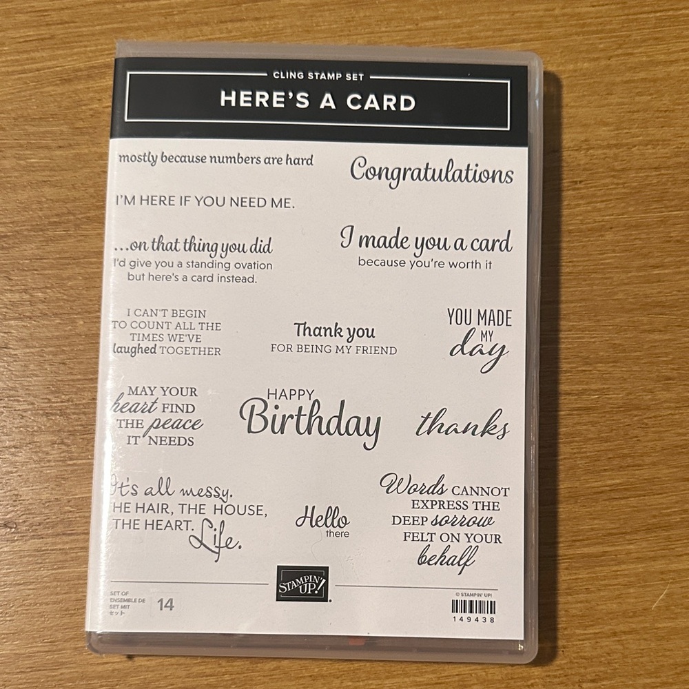 Stampin' Up! Here’s a Card Stamp Set